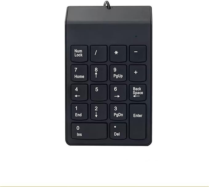 Wired Number Pad, Numeric Keypad, Numpad Keyboard 18Keys USB Keypad Office by Guiheng