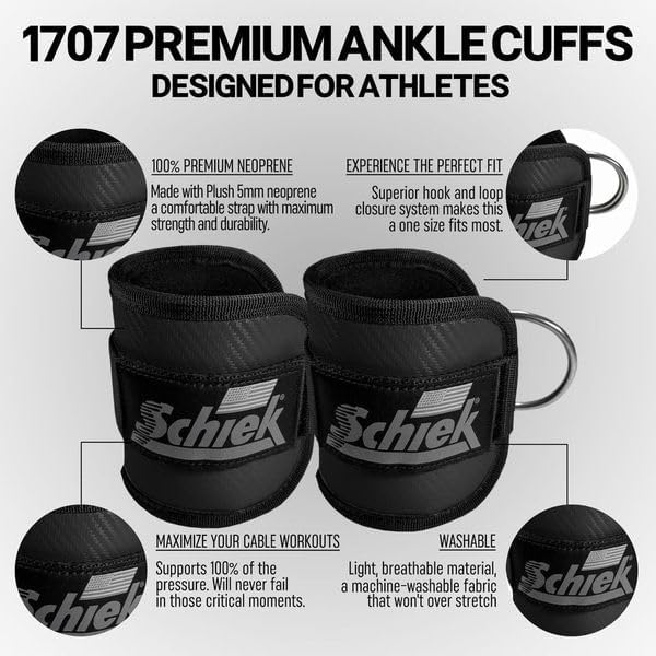 Schiek Sports 1707 Ankle Cuffs - Image 3