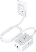 Ultra Thin Flat Extension Cord 10 FT, TESSAN Small Flat Plug Power Strip by TESSAN
