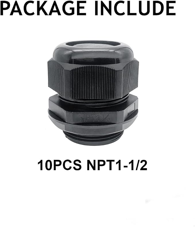 Cable Glands-PENGLIN 1-1/2" NPT Nylon Cable Connector, Strain Relief Cord - Image 7
