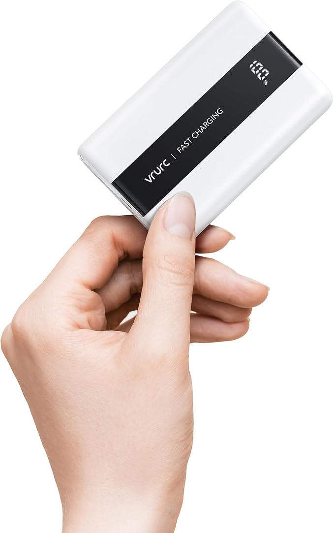 VRURC Portable Charger, 20000mAh Mini Power Bank, 22.5W Fast Charging Battery by Home