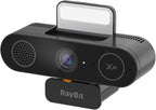 5-in-1 Design 4K Webcam with Speaker and Microphone, Built-in Light, Privacy by RayBit