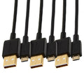 Amazon Basics 3-Pack USB-A to Micro USB Charging Cable, 480Mbps Transfer Speed by AmazonBasics