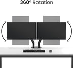 EVEO Premium Dual Monitor Mount 14"-35” Dual Monitor Arm VESA Bracket - Image 6