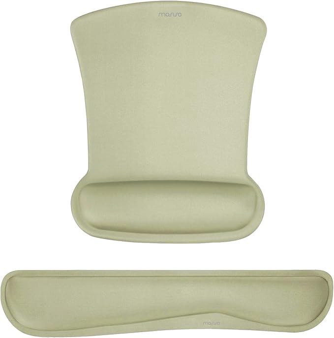 MOSISO Wrist Rest Support for Mouse Pad & Keyboard Set, Ergonomic Mousepad by MOSISO