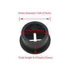 HAHIYO 4Pcs 0.8Inch/20mm Black Flexible Rubber Desk Grommet Wire Grommet Cable - Image 2