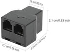 Uvital RJ12 6P6C 3 Female Telephone Line Splitters, Phone Jack Splitter - Image 2