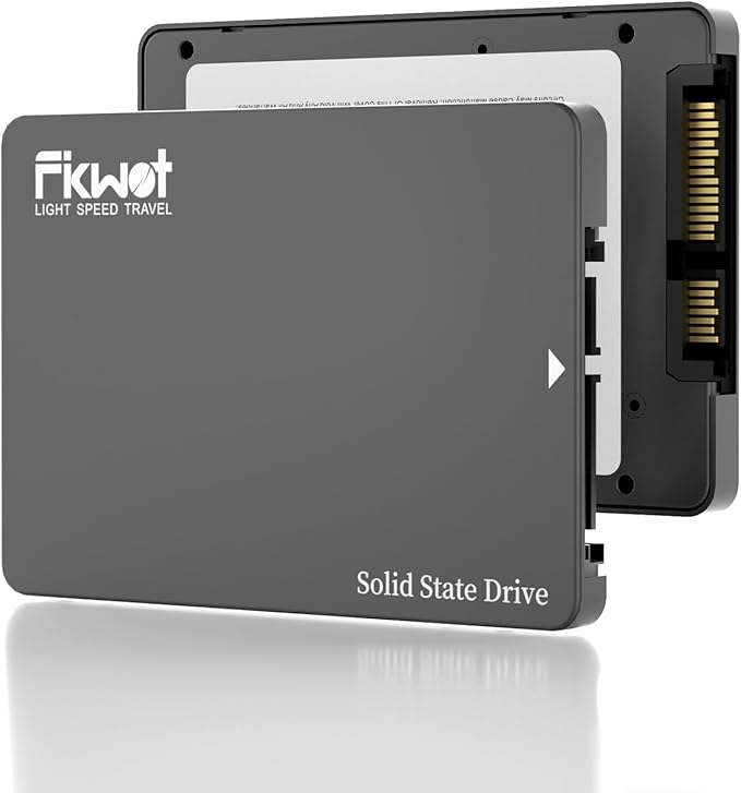 FX812 256GB SSD SATA III 2.5" 6GB/s, 3D NAND TLC, 70% SLC Cache, Compatible by Fikwot