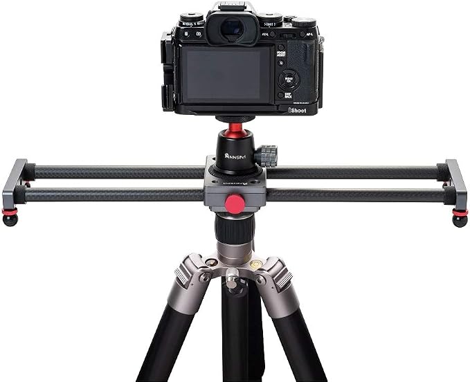 16 inches/40cm Mini Table Top Video Camera Slider Carbon Fiber Rail Rods - Image 3