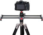 16 inches/40cm Mini Table Top Video Camera Slider Carbon Fiber Rail Rods - Image 3