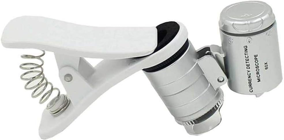 1Pcs Universal Led Clip Mobile Phone Microscope Magnifier Micro-Lens 60X - Image 3