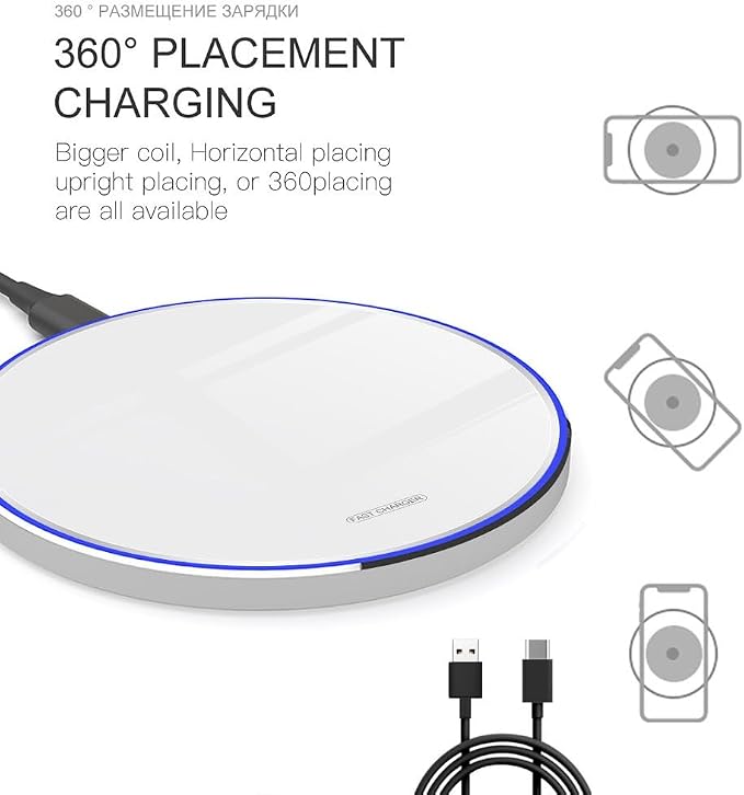 Fast Wireless Charger, 20W Max Wireless Charging Pad Compatible - Image 7