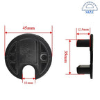 HAHIYO 2Pcs 1.38Inch/35mm Black Zinc Alloy Desk Grommet Wire Grommet Cable - Image 2