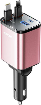 Retractable Car Charger 4 in 1 iPhone 16 Car Charger Fast Charging, Car - Image 8