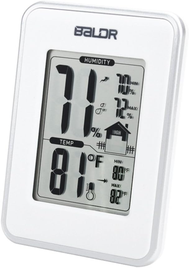 BALDR Digital Thermometer Hygrometer Monitor Indoor Temperature & Humidity Gauge by BALDRElectronic