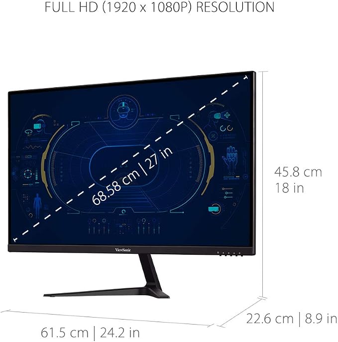 ViewSonic VX2718-P-MHD 27 Inch 1080p 1ms 180Hz Gaming Monitor - Image 5