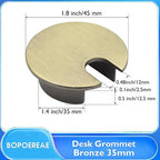 Desk Grommet 1-3/8", Desk Cord Hole Cover, Cable Grommet Metal Zinc Alloy - Image 8