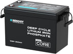 Renogy 12V 200Ah LiFePO4 Lithium Battery Mini Size, 200A Upgraded BMS, 380A by RenogySolar