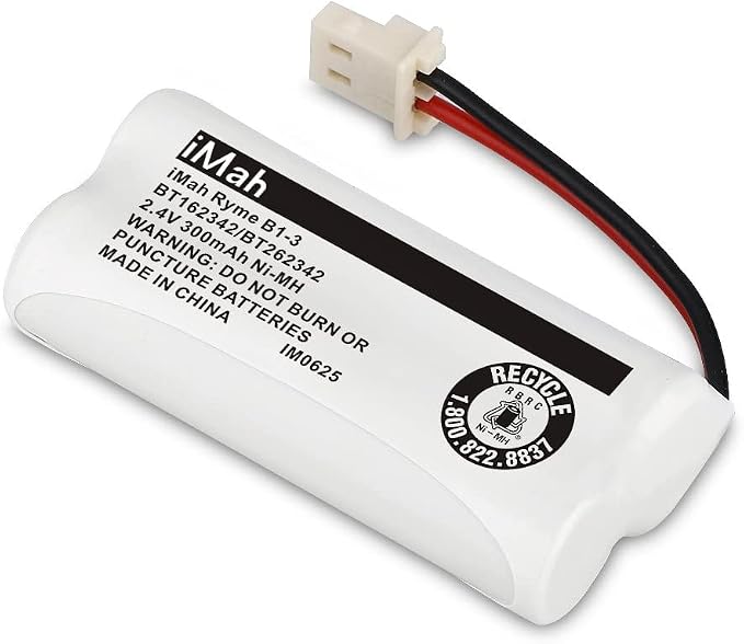iMah Ryme B1-3 BT162342 BT262342 2.4V 300mAh Ni-MH Cordless Telephone Batteries - Image 7