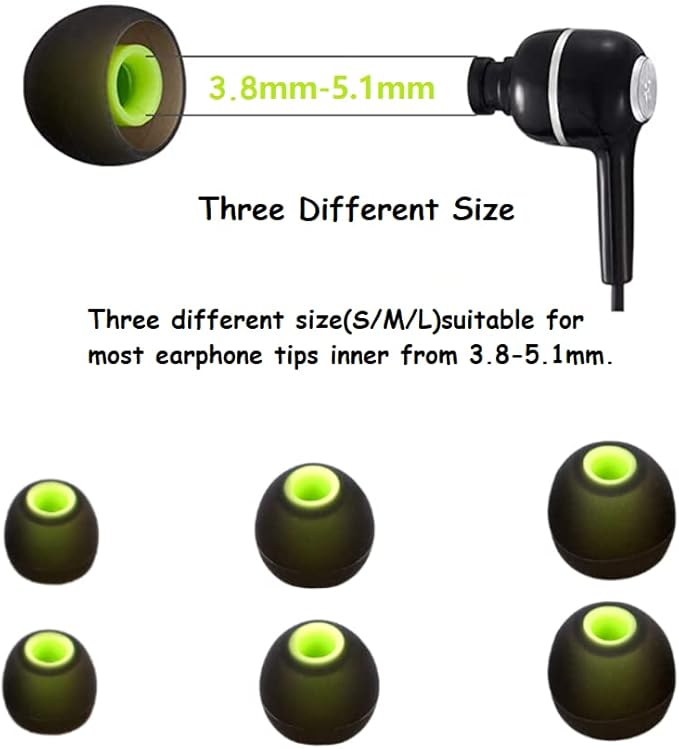 Earbuds Replacement Tips Silicone Earbud Tips Ear Gels Fit - Image 3