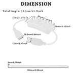 4PCS USB Power Switch Cable USB 2.0 A Male to Female Extension Cord On/Off - Image 7