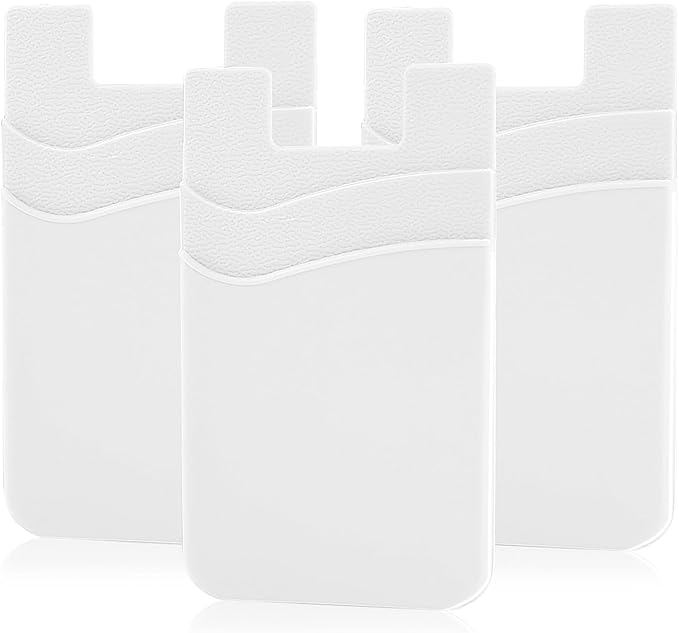 SS Phone Wallet, Card Holder for Phone Case Stick on Silicone Double Phone by SS