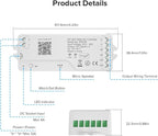 2.4G WiFi SPI RGB Controller DR03W & RC03RF RF Remote Set, Control by Smart - Image 2