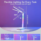 WILIT Desk Lamp for College Dorm Room, Sound Reactive RGB Lamp, Gamer Room Decor - Image 7