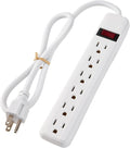 6-Outlet Surge Protector – 250 Joules, 2ft Cord, 1875W Max – Right Angle Plug by PowerEnvy