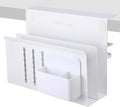 LUKETURE Laptop Holder, Steel Desk Side Storage, No Drill Standing Desk by LUKETURE