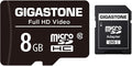 Gigastone 8GB Micro SD Card, FHD Video, Surveillance Security Cam Action Camera by Gigastone
