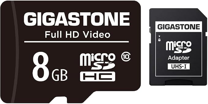 Gigastone 8GB Micro SD Card, FHD Video, Surveillance Security Cam Action Camera by Gigastone