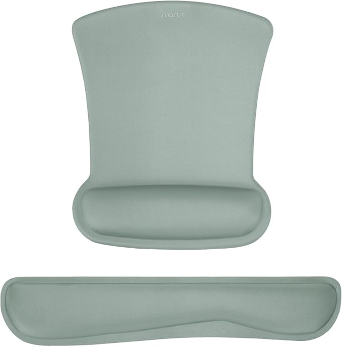 MOSISO Wrist Rest Support for Mouse Pad & Keyboard Set, Ergonomic Mousepad by MOSISO