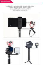 Aluminium Camera Hot Shoe Mount Adapter Video Accessory Triple Cold Shoe - Image 4