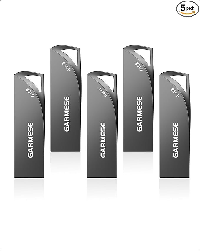 64GB USB 3.0 Flash Drive, Slim Thumb Drive Portable Pen Drive by GARMESE