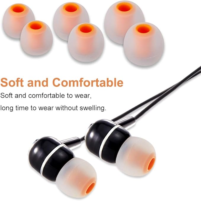 Earbud Tips Soft Silicone Earbuds Replacement Tips Fit - Image 4