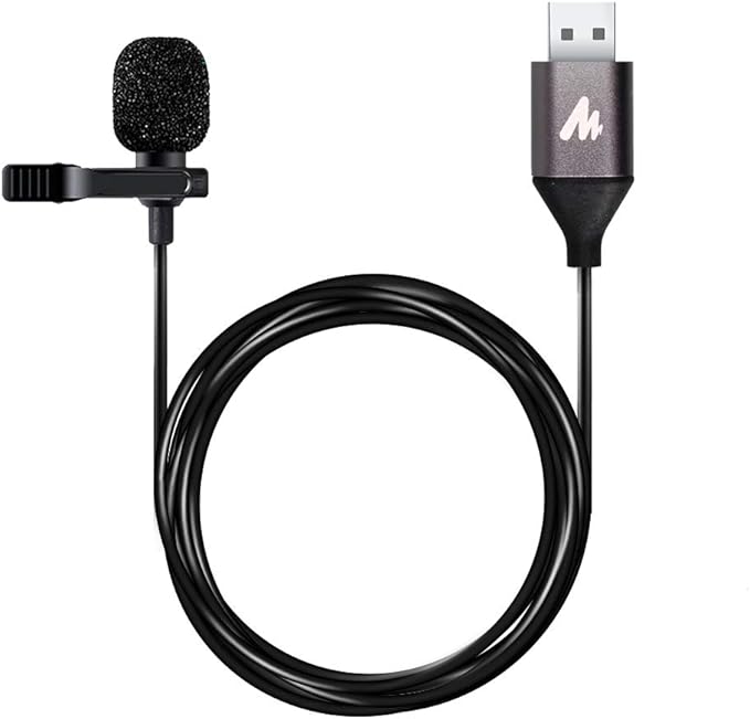 MAONO USB Lavalier Microphone, 192KHZ/24BIT Plug & Play Omnidirectional Lapel by MAONO