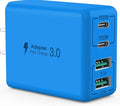 sccvee USB C Wall Charger, 40W 4-Port USB C Charger Block, Fast Charging Block by SCCVEE
