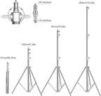 Stainless Steel Light Stand Photography, Spring Cushioned Heavy Duty Tripod - Image 2