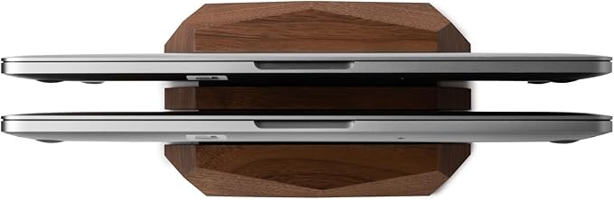 Oakywood Dual Laptop Dock, Vertical Laptop Stand Wood, Laptop Stand - Image 6