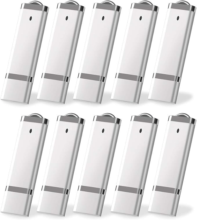 KEXIN 10 Pack 32 GB Flash Drive 32GB USB Flash Drive Thumb Drive USB2.0 Metal by Home