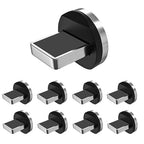 360°Rotating Magnetic Phone Cable Adapter Connector Tips Head by Bojianxin