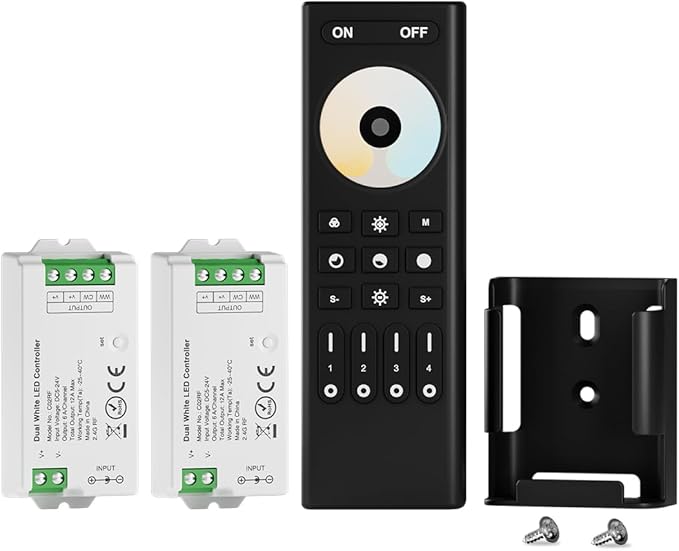 BTF-LIGHTING RF 2.4GHz Wireless Remote RC02RFB &2PCS C02RF Tuya Controller Kit by BTF-LIGHTING
