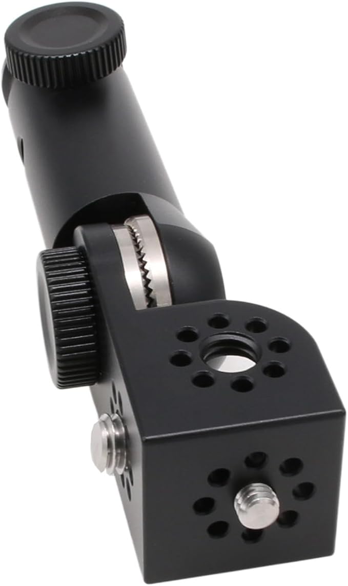 Tripod Mount Adapter and 3/8" 1/4" Bracket Block Cube 180 Swivel Rotation - Image 2