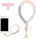 Marble Silicone Beaded Phone Wrist Strap, Cellphone Lanyard by VicHunHo