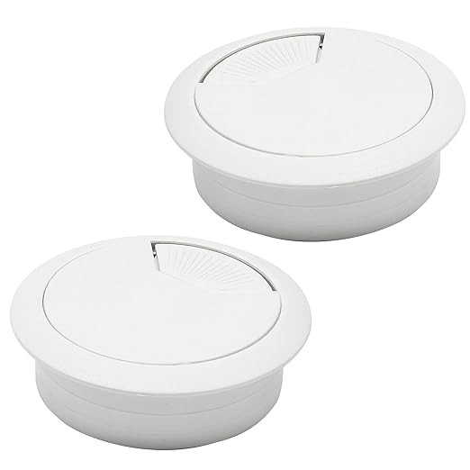 Desk Grommet 2-1/16", Desk Cord Hole Cover, Cable Grommet ABS Plastic, Desk by BOPOREAE