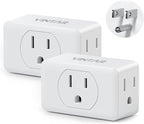 Multi Plug Wall Outlet Extender 2 Pack, VINTAR Electrical Multiple Outlet by VINTAR
