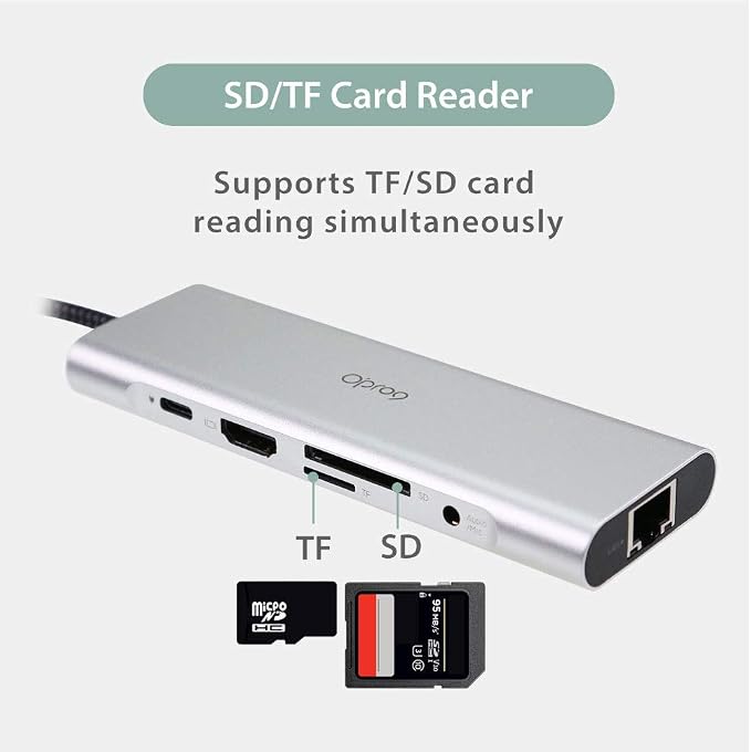 9-in-1 USB C Hub Multiple Adapter, 3 USB 3.0 Ports up to 5Gbps Transfer - Image 6