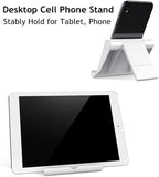 Cell Phone Stand for Desk Foldable Cell Phone Holder Desk Tablet Holder Mobile - Image 4