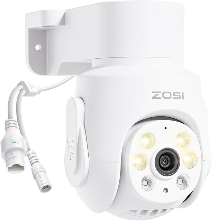 ZOSI 3K 5MP Plug-in Wired WiFi Security Camera, Wi-Fi 6 New Technology by ZOSI